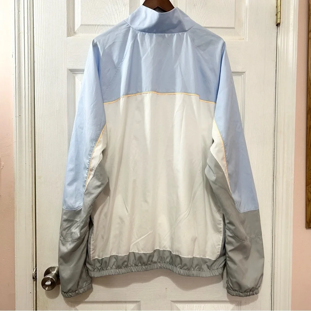 NIKE Throwback Men's Basketball Track Jacket Blue Size XL Tall